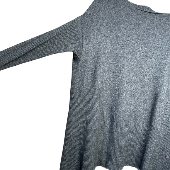 Nolita gray pullover sweater ribbed high low wool cashmere blend small - Picture 3 of 9